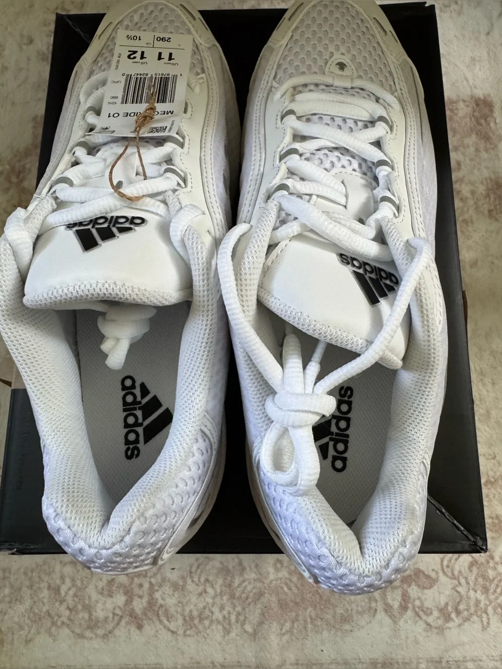 adidas Megaride O1 White/Core/Black/Silver Men’s Size 11